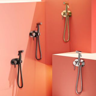 Гигиенический душ со смесителем Raglo R20.52.03 золотой сатин